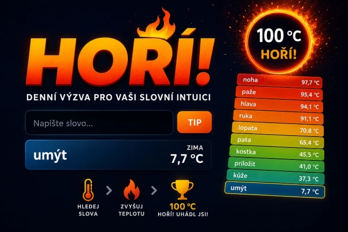 Slovní hra Hoří