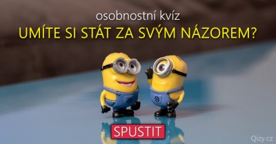 Umíte si stát za svým názorem?